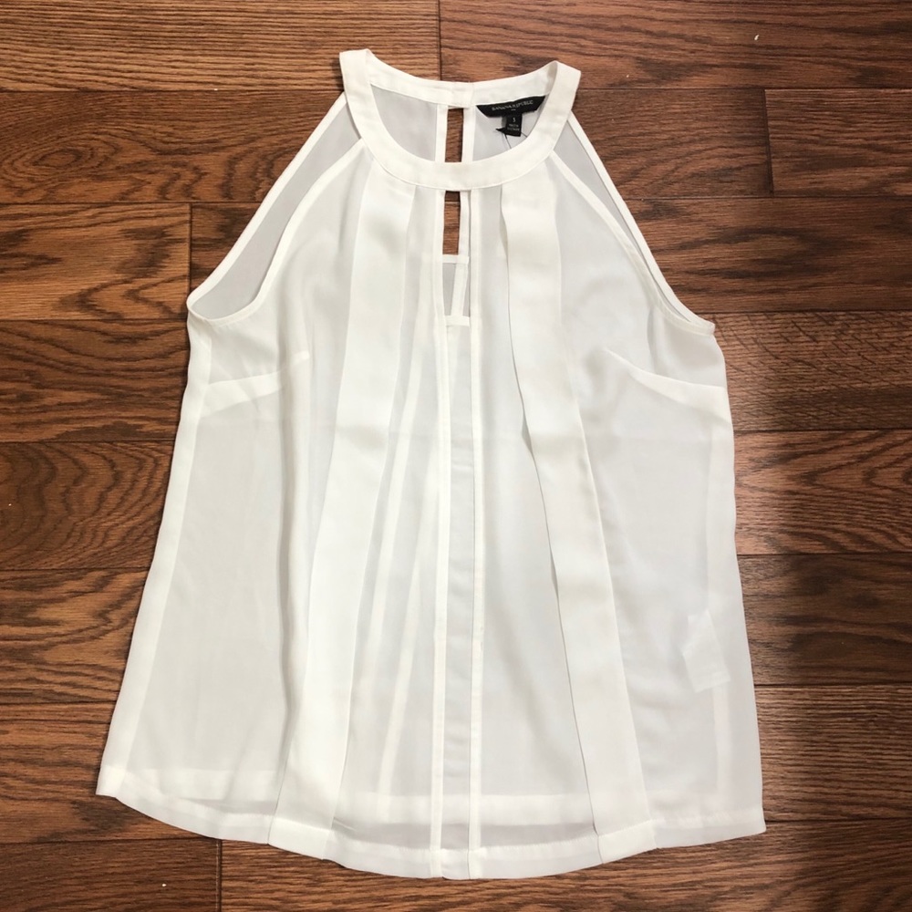 NWT white sleeveless blouse • Banana Republic